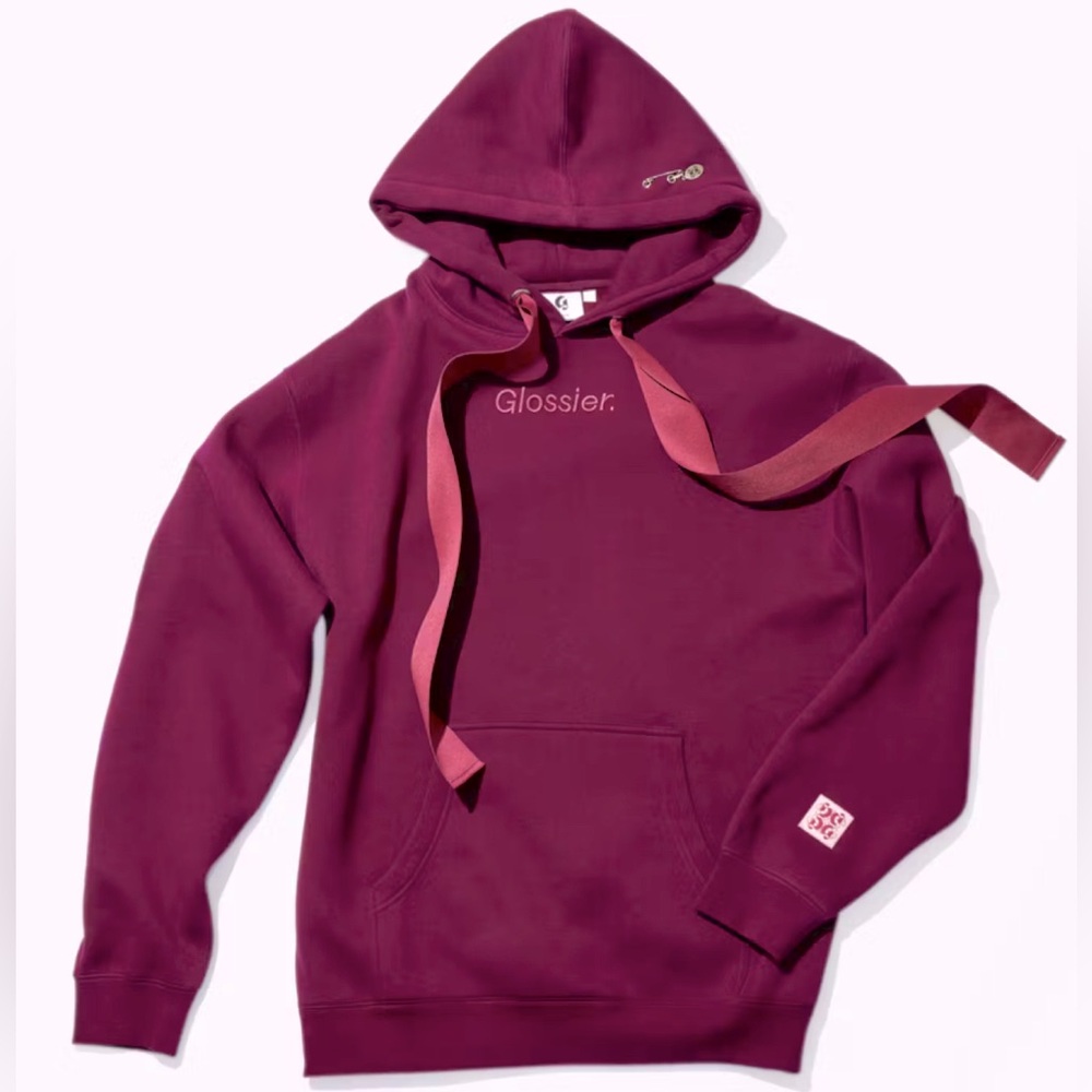 NEW GLOSSIER LTD ED 2024 HOLIDAY HOODIE SWEATSHIRT-L